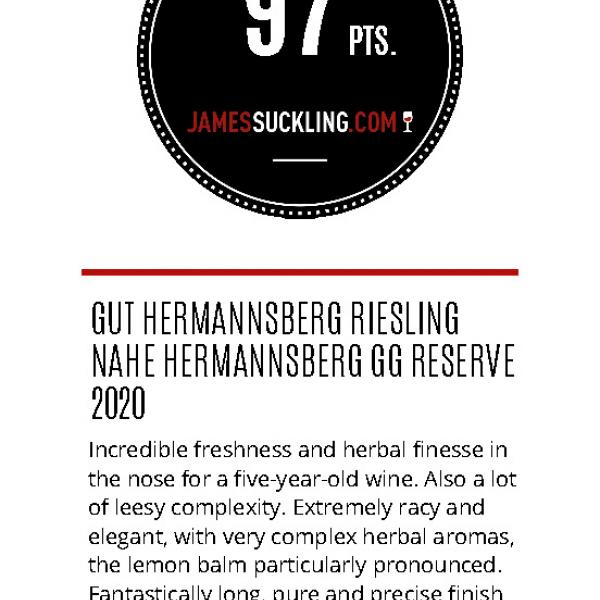 2020 Hermannsberg James Suckling