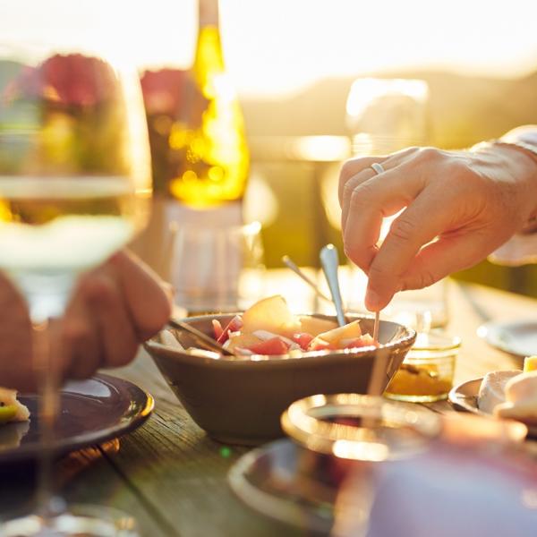 Sonnenuntergang Terrasse 